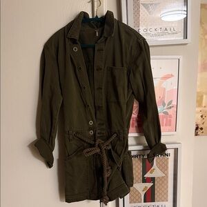 Free People Dark Olive jumper